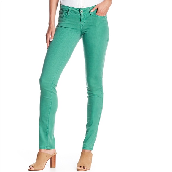 Level 99 Denim - LEVEL 99 LIZA SKINNY TURQUOISE SKINNY JEANS